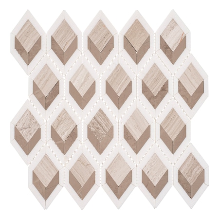 Andova Tiles Easton 5 x 3 Glass Novelty Mosaic Wall Floor Tile SAM-ANDEAS336